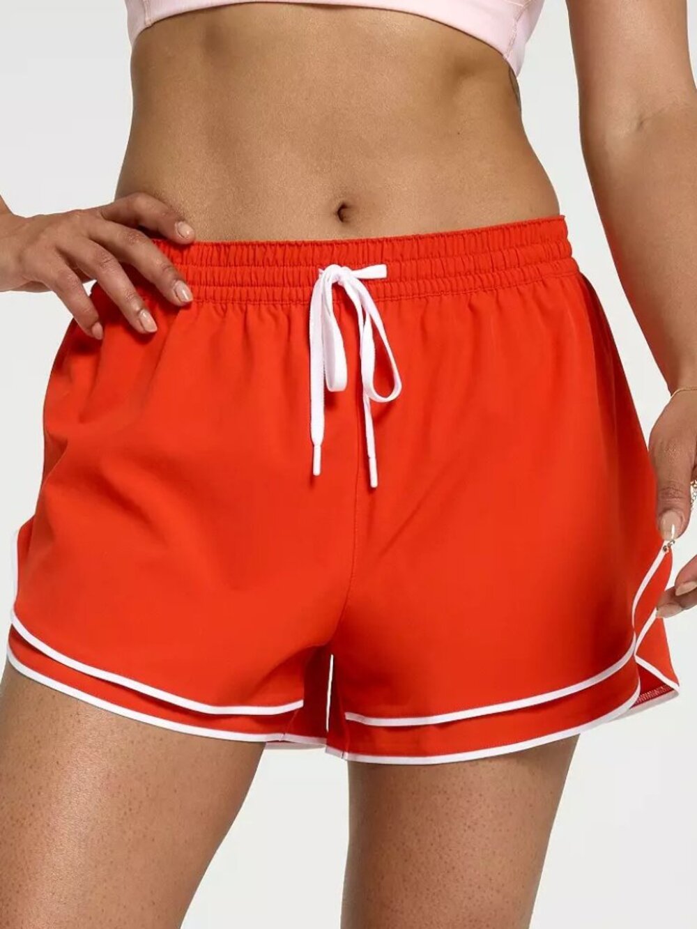 CALIA Drawstring Step Up Short Red Athletic- NWT NEW